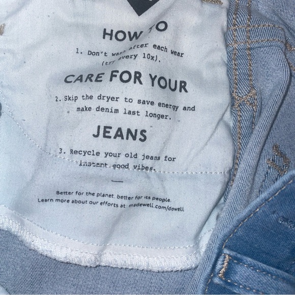 Madewell women’s p26 button closer jeans med washed denim - Picture 7 of 8